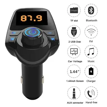 Wireless Bluetooth FM Transmitter FM Modulator HandsFree Music MP3 Car Samsung Charger Kit Radio USB Adapter Player For iPh J2P4
Wireless Bluetooth FM Transmitter FM Modulator HandsFree Music MP3 Car Samsung Charger Kit Radio USB Adapter Player For iPh J2P4