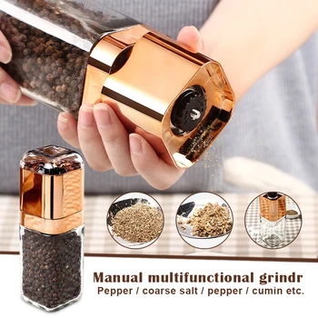 Salt and Pepper Grinder Manual Salt and Pepper Milling Salt and Pepper Shakers Glass Seasoning Bottle JS23
Salt and Pepper Grinder Manual Salt and Pepper Milling Salt and Pepper Shakers Glass Seasoning Bottle JS23