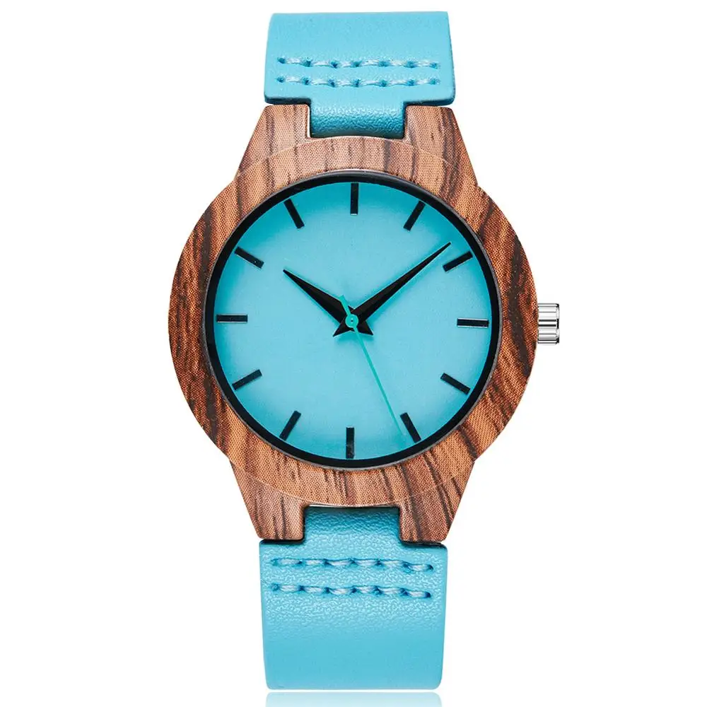 Genuine Blue Leather Band Imitation Bamboo Dial Case Wood Watch Simple Wristwatch Fashion Reloj Female Watches Male Wrist Clock
Genuine Blue Leather Band Imitation Bamboo Dial Case Wood Watch Simple Wristwatch Fashion Reloj Female Watches Male Wrist Clock