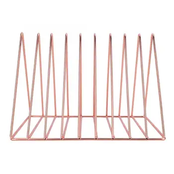Bookends Nordic Triangular Iron Shelves Book File Holder Desktop Organizer Storage Rack With 9 Slots 
Bookends Nordic Triangular Iron Shelves Book File Holder Desktop Organizer Storage Rack With 9 Slots