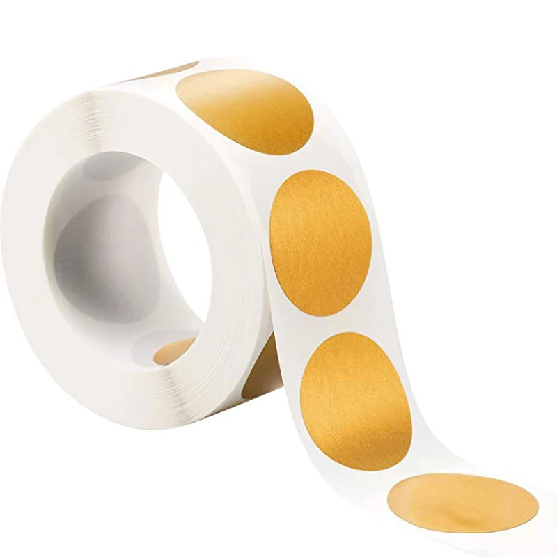 300pcs / roll golden yellow round scratch sticker for manual scratch card party Raffle game sticker stationery sticker
300pcs / roll golden yellow round scratch sticker for manual scratch card party Raffle game sticker stationery sticker
