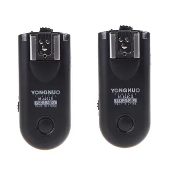 Yongnuo RF-603C II RF-603 C1 Wireless Flash Trigger Transceiver For Canon 50D 40D 30D 20D 10D 1D EOS 5D Mark II Camera 
Yongnuo RF-603C II RF-603 C1 Wireless Flash Trigger Transceiver For Canon 50D 40D 30D 20D 10D 1D EOS 5D Mark II Camera