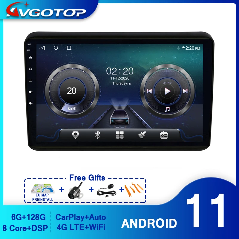 Автомагнитола AVGOTOP на Android 11 для Honda HRV VEZEL 2015 Автомобильная Мультимедийная система