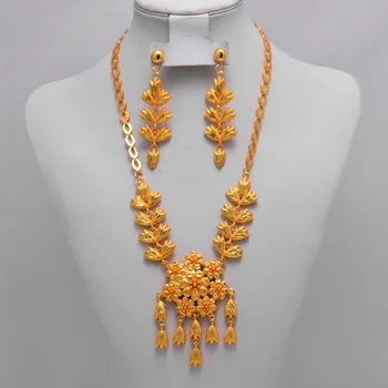 Dubai Arab Nigeria Jewelry sets For Girl Women Bride Gold Color Bridal Wedding Jewelry sets Necklace Earrings sets Wedding Gifts
Dubai Arab Nigeria Jewelry sets For Girl Women Bride Gold Color Bridal Wedding Jewelry sets Necklace Earrings sets Wedding Gifts