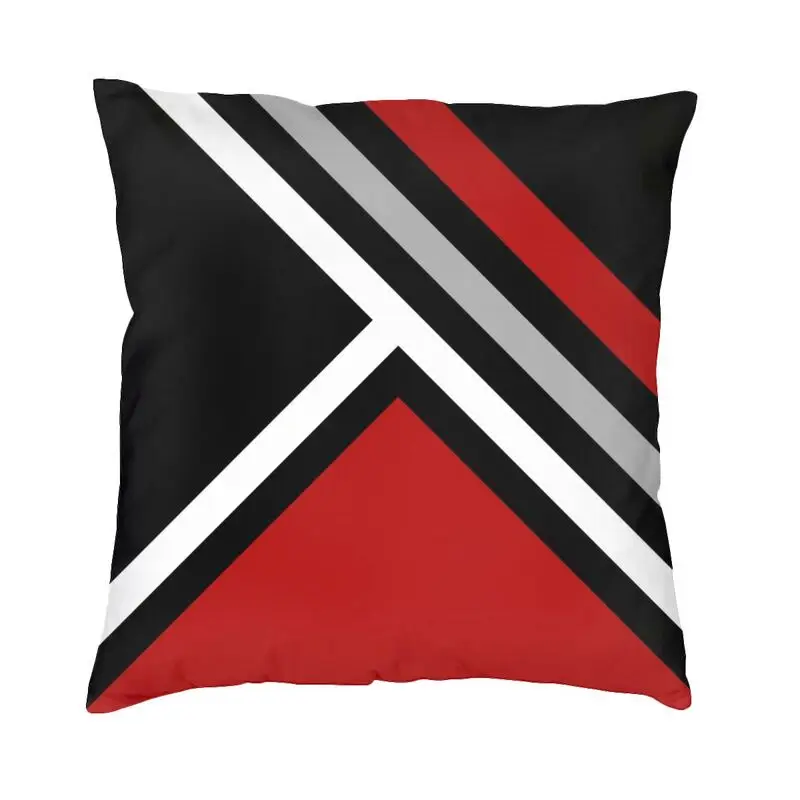 

Nordic Black And Red Geometric Design Cushion Cover for Sofa Soft Geometrical Throw Pillow Case Bedroom Decoration Pillowcase