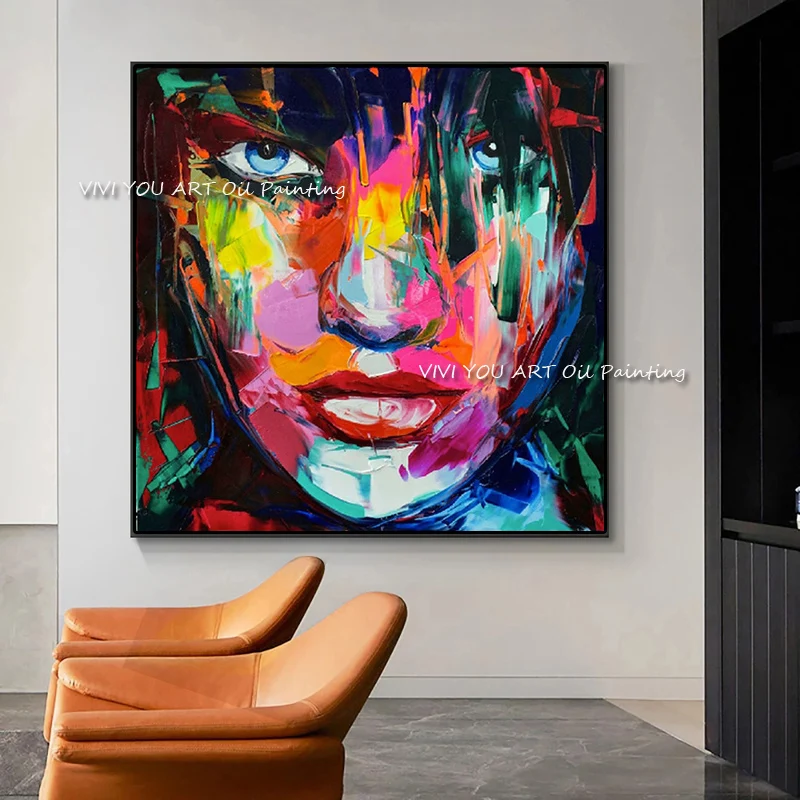 Large Size artwork Fantasy Woman Face oil painting handmade Canvas figure Paintings Modern Wall Art Posters For living room
Large Size artwork Fantasy Woman Face oil painting handmade Canvas figure Paintings Modern Wall Art Posters For living room