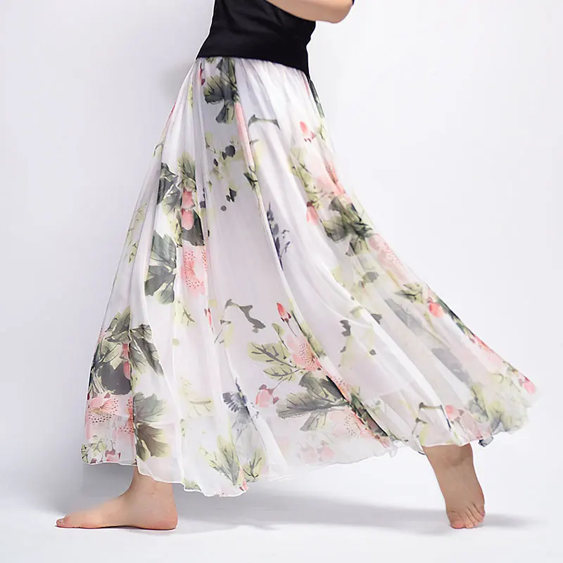 Women Summer Long Bohemian Skirt Vintage Floral Printing Chiffon Skirt for Women
Women Summer Long Bohemian Skirt Vintage Floral Printing Chiffon Skirt for Women