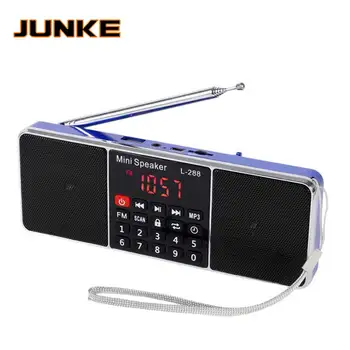 JUNKE Portable FM Radio Receiver Speaker Stereo MP3 Player Support TF Card USB Drive LED Display No Bluetooth Portable Radios 
JUNKE Portable FM Radio Receiver Speaker Stereo MP3 Player Support TF Card USB Drive LED Display No Bluetooth Portable Radios