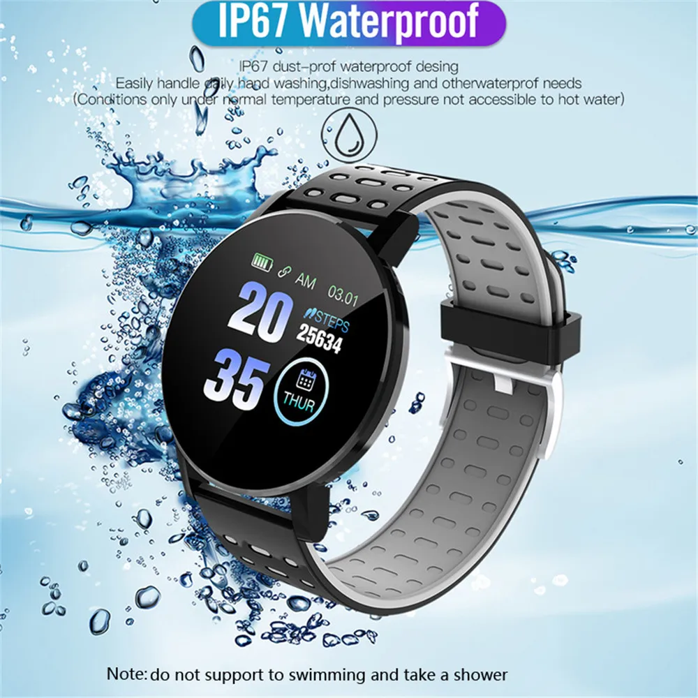 119 PLUS Smart Band Blood Pressure Heart Rate Monitor Fitness Tracker Smart Fitness Bracelet Waterproof Remote Camera Wristband
119 PLUS Smart Band Blood Pressure Heart Rate Monitor Fitness Tracker Smart Fitness Bracelet Waterproof Remote Camera Wristband