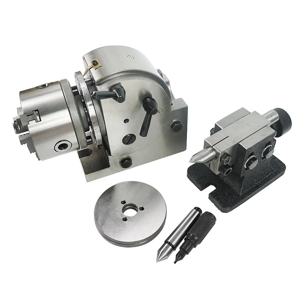 100MM 125MM 3 Jaw Chuck Dividing Head 360 Degrees Precision Semi Universal Dividing Head
100MM 125MM 3 Jaw Chuck Dividing Head 360 Degrees Precision Semi Universal Dividing Head