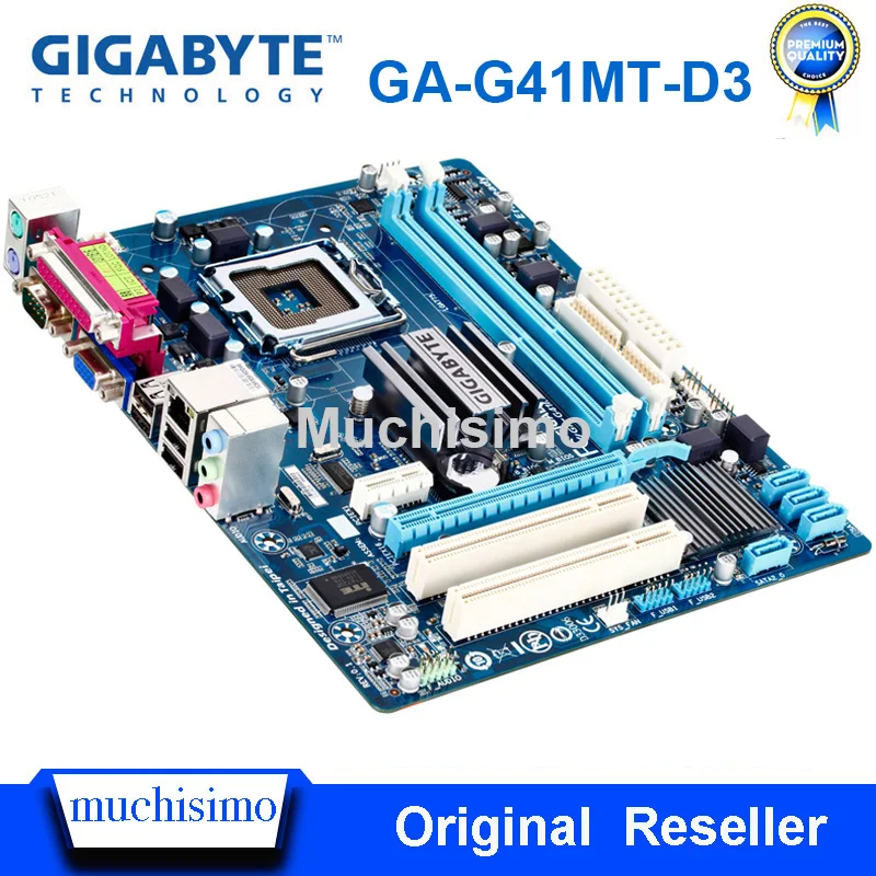 Материнская плата GIGABYTE для настольного ПК материнская G41 Socket LGA 775 Core 2 Pentium Celeron 8G