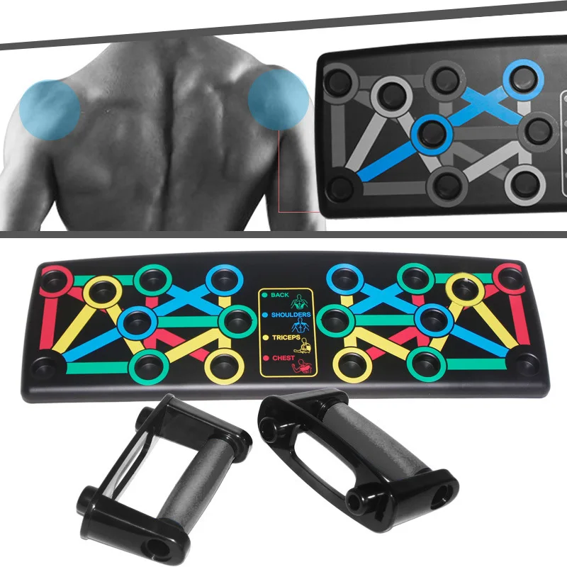Push-up Rack Folded Board Set Abdominales Bar Multi-Function Fitness Home Gym Chest Muscle Grip Training and Exercise Equipment
Push-up Rack Folded Board Set Abdominales Bar Multi-Function Fitness Home Gym Chest Muscle Grip Training and Exercise Equipment