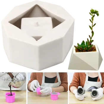 12.8x5.8cm DIY 3D Silicone Concrete Mold Geometric Flower Pots Eco-Friendly Cement Vase Mould Handmade Tool
12.8x5.8cm DIY 3D Silicone Concrete Mold Geometric Flower Pots Eco-Friendly Cement Vase Mould Handmade Tool