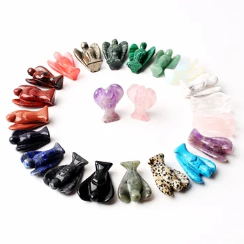 1pc Natural Crystal Hand Craved Gemstone Angel Guardian Figurine Statue Decor Crystal Craft 
1pc Natural Crystal Hand Craved Gemstone Angel Guardian Figurine Statue Decor Crystal Craft
