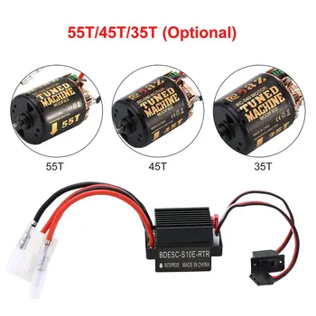 Rc 540 35T 45T 55T Brushless Motor With WP-1060-RTR 60A Waterproof ESC for RC Car Rock Crawler
Rc 540 35T 45T 55T Brushless Motor With WP-1060-RTR 60A Waterproof ESC for RC Car Rock Crawler