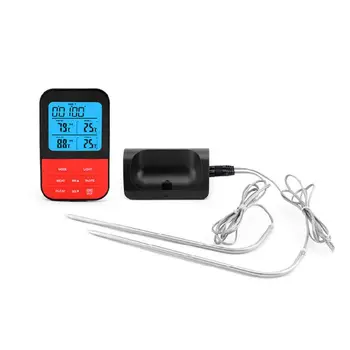 Digital BBQ Thermometer LCD Display Dual Probes for Food Grill Kitchen Tools L69A
Digital BBQ Thermometer LCD Display Dual Probes for Food Grill Kitchen Tools L69A