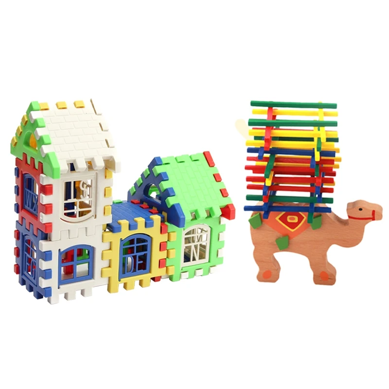2 Set Baby Toys: 1 Set Educational Camel Balancing Blocks Toys Wooden Balance Game Montessori Blocks & 1 Set Children Puzzle Pla
2 Set Baby Toys: 1 Set Educational Camel Balancing Blocks Toys Wooden Balance Game Montessori Blocks & 1 Set Children Puzzle Pla