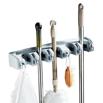 1pc Wall Mounted 3/4/5 Position Kitchen Shelf Storage Holder for Mop Brush Broom Mops Hanger Kitchen Organizer Hanging Tool
1pc Wall Mounted 3/4/5 Position Kitchen Shelf Storage Holder for Mop Brush Broom Mops Hanger Kitchen Organizer Hanging Tool
