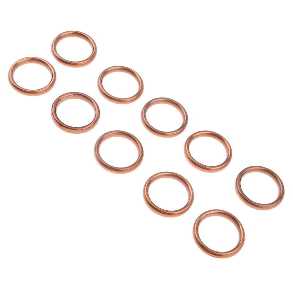 10pcs Iron Washers O-Ring Washers Silencer Exhaust Pipe Plugs Accessories Hardware 10pcs Iron Washers O-Ring Washers Silencer Exhaust Pipe Plugs Accessories Hardware