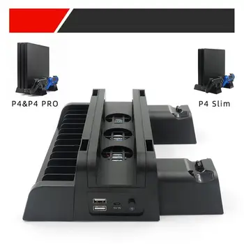 For PS4/PS4 Slim/PS4 Pro Vertical Stand with Cooling Fan Dual Controller Charger Charging Station For SONY Playstation 4 Cooler
For PS4/PS4 Slim/PS4 Pro Vertical Stand with Cooling Fan Dual Controller Charger Charging Station For SONY Playstation 4 Cooler