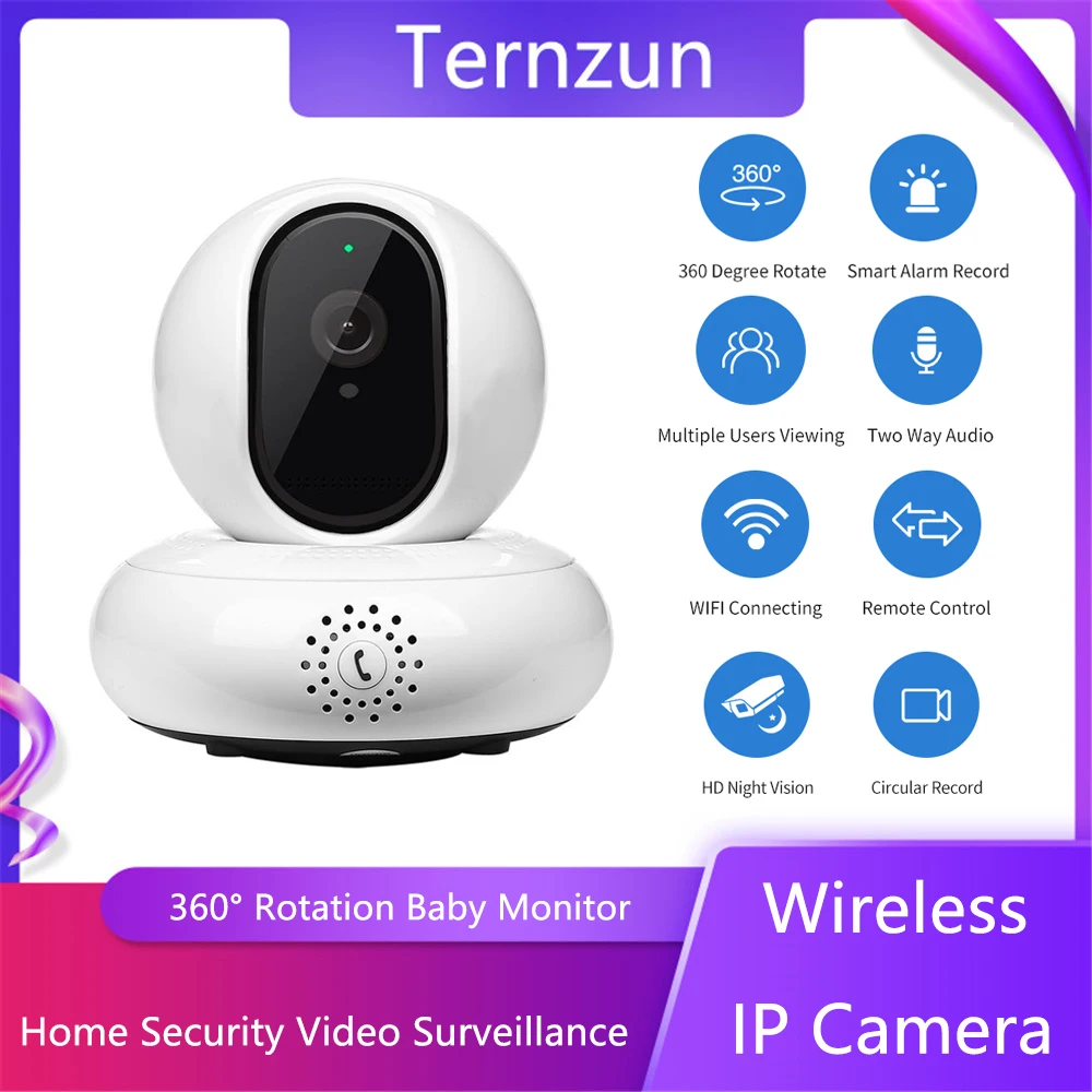 360° Rotation Wireless PTZ IP Camera Wifi HD 1080P Home Security Video Surveillance Camera App Remote Control Baby Monitor
360° Rotation Wireless PTZ IP Camera Wifi HD 1080P Home Security Video Surveillance Camera App Remote Control Baby Monitor