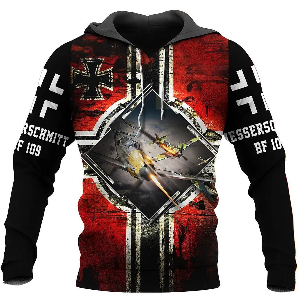 

Fighter Plane BF 109 3D All Over Printed Hoodie Men And Women Fashion Casual Jackets L0009