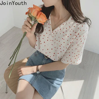 Joinyouth Print Korean Chic Chiffon Blouses Women V Neck Sweet Elegant Spring 2020 Fashion Blusas Mujer Short Sleeve Shirts J414
Joinyouth Print Korean Chic Chiffon Blouses Women V Neck Sweet Elegant Spring 2020 Fashion Blusas Mujer Short Sleeve Shirts J414