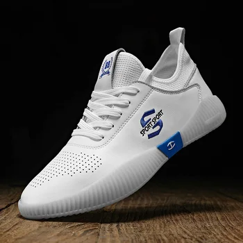 Stitching 2020 Men Sports Shoes Mesh White Sneakers Light Breathable Comfortable Casual Shoes for Men Running Walking Sneaker 
Stitching 2020 Men Sports Shoes Mesh White Sneakers Light Breathable Comfortable Casual Shoes for Men Running Walking Sneaker