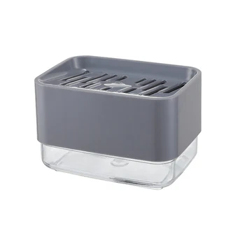 2 In 1 Kitchen Sink Dish Washing Detachable Hand Pump Sponge Holder Manual Press Practical Liquid Compact Soap Dispenser Storage
2 In 1 Kitchen Sink Dish Washing Detachable Hand Pump Sponge Holder Manual Press Practical Liquid Compact Soap Dispenser Storage