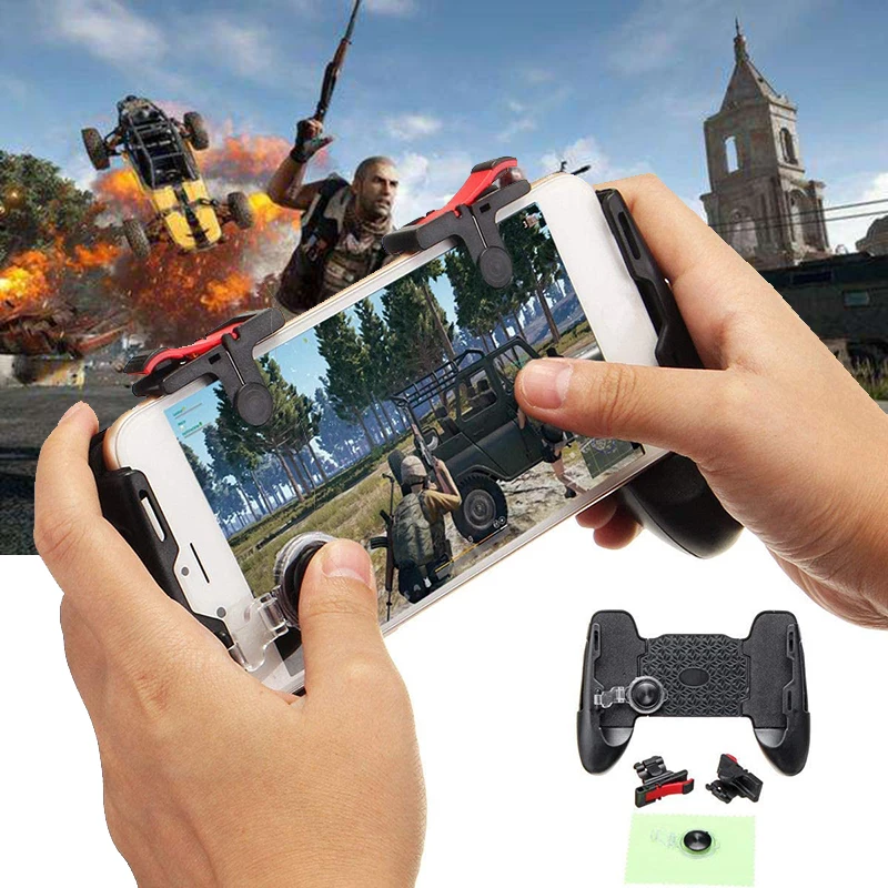 PUBG Mobile Controller Gamepad Free Fire L1 R1 Triggers PUBG Mobile Gamepad Grip L1R1 Key Joystick for iPhone Android Smartphone
PUBG Mobile Controller Gamepad Free Fire L1 R1 Triggers PUBG Mobile Gamepad Grip L1R1 Key Joystick for iPhone Android Smartphone