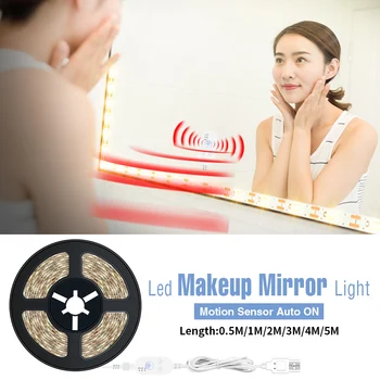 5V Makeup Mirror Vanity Lamp LED Dressing Table Bedroom PIR Motion Sensor USB Cosmetic Light 0.5 1 2 3 4 5M Waterproof Wall Lamp
5V Makeup Mirror Vanity Lamp LED Dressing Table Bedroom PIR Motion Sensor USB Cosmetic Light 0.5 1 2 3 4 5M Waterproof Wall Lamp