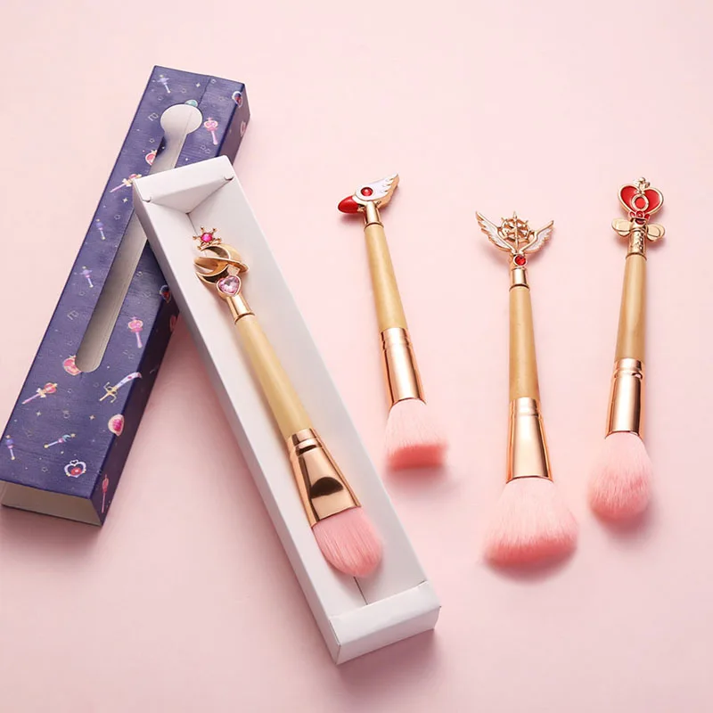 Sailor Moon Variety Sakura Bamboo Wooden Handle Makeup Brush Blush Highlighter Powder Brush 
Sailor Moon Variety Sakura Bamboo Wooden Handle Makeup Brush Blush Highlighter Powder Brush