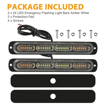 2pcs Strobe Light 72W 24 LED Police Lights Warning Flash Aluminum Emergency Light Bar for Cars Lorries Trucks Motorcycles
2pcs Strobe Light 72W 24 LED Police Lights Warning Flash Aluminum Emergency Light Bar for Cars Lorries Trucks Motorcycles