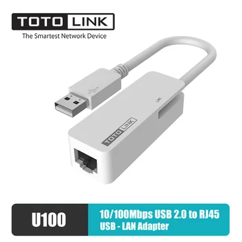 TOTOLINK U100 USB 2.0 to RJ45 Ethernet Adapter 10/100Mbps,LAPTOP USB-LAN ADAPTER
TOTOLINK U100 USB 2.0 to RJ45 Ethernet Adapter 10/100Mbps,LAPTOP USB-LAN ADAPTER