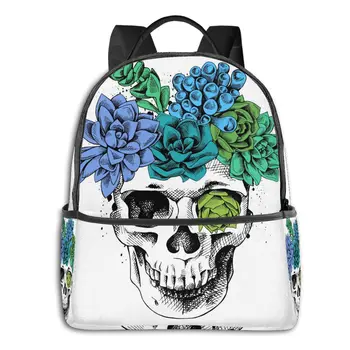 Classical Simple Women Men canvas Backpacks Girls BoySkull With Bright Succulent Plants Student book Laptop Back pack travel bag 
Classical Simple Women Men canvas Backpacks Girls BoySkull With Bright Succulent Plants Student book Laptop Back pack travel bag
