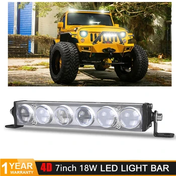 DERI 4D LED Light bar 7inch 18W Super Slim Spot Light Bar Single Row LED Work Lights For Jeep ATV UTV UAZ Off Road 12V 24V
DERI 4D LED Light bar 7inch 18W Super Slim Spot Light Bar Single Row LED Work Lights For Jeep ATV UTV UAZ Off Road 12V 24V