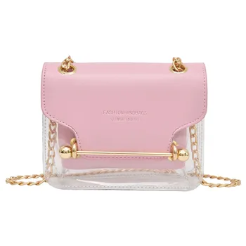Ladies Transparent Square Bag Shoulder Bag Messenger Bag + Portable Wallet Hand Wallet bag crossbody bag 2020 New Сумка на плечо 
Ladies Transparent Square Bag Shoulder Bag Messenger Bag + Portable Wallet Hand Wallet bag crossbody bag 2020 New Сумка на плечо