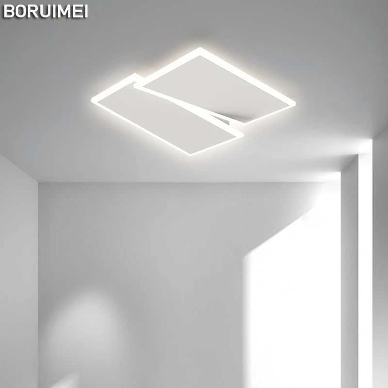 

Акриловый белый светодиодный потолочный светильник, домашнее комнатное освещение, светильник для спальни, гостиной, столовой, кабинета, квадратная/круглая/любовная лампа, искусственная лампа
