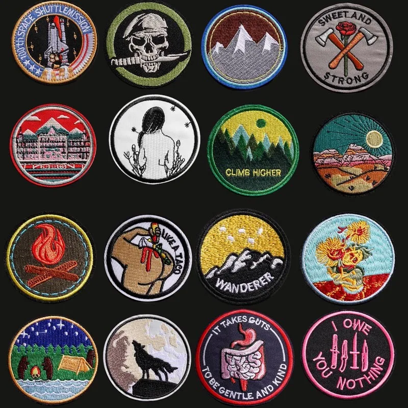 36 styles round epaulette badge embroidered cloth stickers DIY T-shirt denim jacket decorative patch For men ironing on clothes
36 styles round epaulette badge embroidered cloth stickers DIY T-shirt denim jacket decorative patch For men ironing on clothes