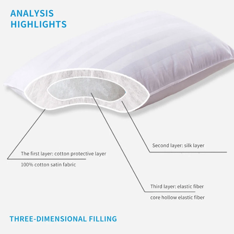 Подушка для шеи тутового шелкопряда/натуральный шелк Одноместный подушка 100%