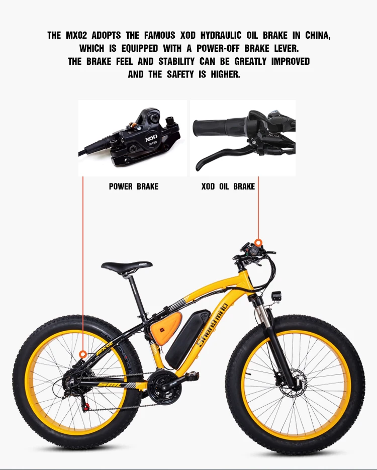 Excellent Electric bike BAFANG 1000W Beach auxiliary bicycle 48V17AH electric sand car 26 inch electr 9