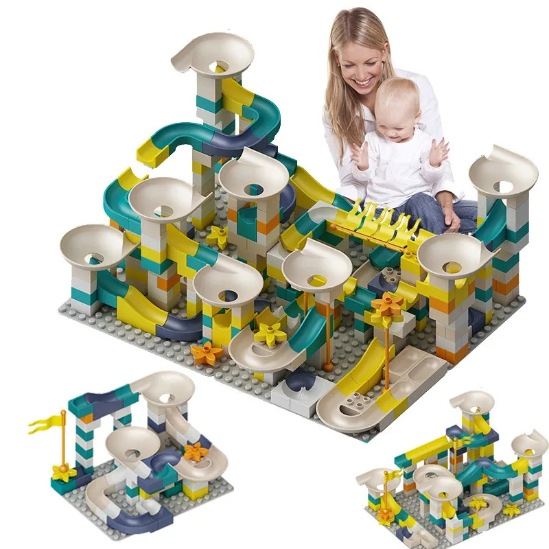 83-332PCS Marble Race Run Bricks LegoING Duploed Big Size Building Blocks Funnel Slide Blocks DIY Bricks Toys For Children Gift
83-332PCS Marble Race Run Bricks LegoING Duploed Big Size Building Blocks Funnel Slide Blocks DIY Bricks Toys For Children Gift