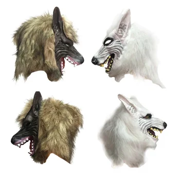 B 2017 Fake Wolf Mask Simulation Ball Mask Halloween Hairy Soft Full Face Party Supplies* 
B 2017 Fake Wolf Mask Simulation Ball Mask Halloween Hairy Soft Full Face Party Supplies*