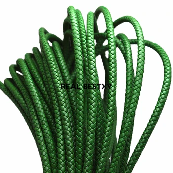 5m/lot approx 6mm green Round Real Genuine Leather Cord Rope/String/Wire for Necklace Bracelet DIY Jewelry Making real leather 
5m/lot approx 6mm green Round Real Genuine Leather Cord Rope/String/Wire for Necklace Bracelet DIY Jewelry Making real leather