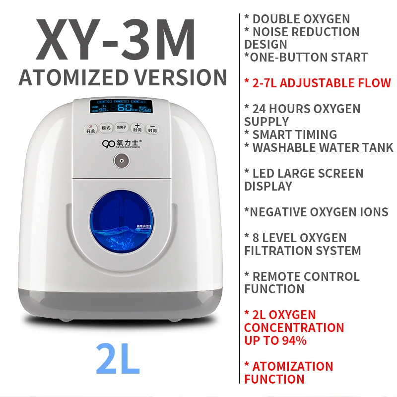 IN STOCK 2L-7L large flow Oxygen generator oxygen machine XY-3M small pregnant women portable oxygen machine 110V 220V
IN STOCK 2L-7L large flow Oxygen generator oxygen machine XY-3M small pregnant women portable oxygen machine 110V 220V