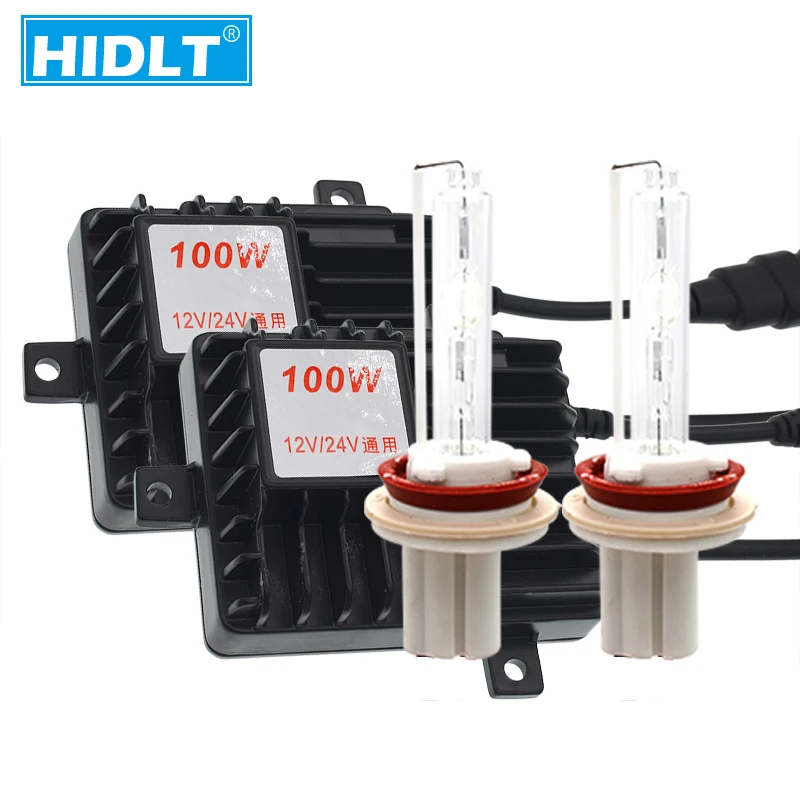 HIDLT 1 Set 24V HID Conversion Kit 150W Xenon HID Digital Ballast For Truck Boat D2H H1 H3 H7 H11 4300K-8000K Headlamp Bulbs (2)