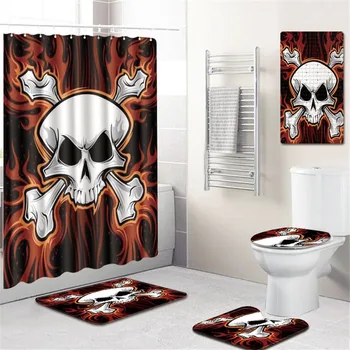Skull Bathroom Mat Bathroom Curtain Bathroom Non-Slip Mat Shower Mat Toilet Cover Mat Bathtub Mat 
Skull Bathroom Mat Bathroom Curtain Bathroom Non-Slip Mat Shower Mat Toilet Cover Mat Bathtub Mat