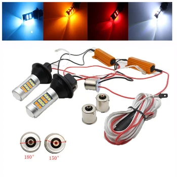 Dual-Color Switchback DRL Turn Signal Lamps With Canbus Error Free Decoder Load Resistor 12V-24V BAU15S/BA15S 2835 42SMD
Dual-Color Switchback DRL Turn Signal Lamps With Canbus Error Free Decoder Load Resistor 12V-24V BAU15S/BA15S 2835 42SMD