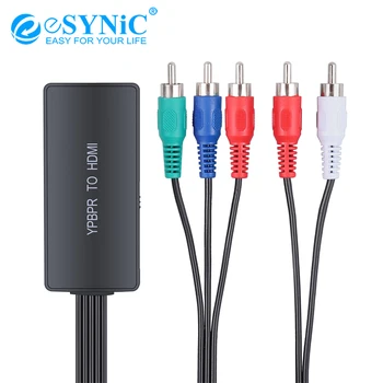 eSYNiC 1080P 5RCA RGB YPbPr to HDMI Converter Upscaler Component to HDMI Adaptor Upscaler For DVD DVR PSP Nintendo Xbox 360 HDTV
eSYNiC 1080P 5RCA RGB YPbPr to HDMI Converter Upscaler Component to HDMI Adaptor Upscaler For DVD DVR PSP Nintendo Xbox 360 HDTV