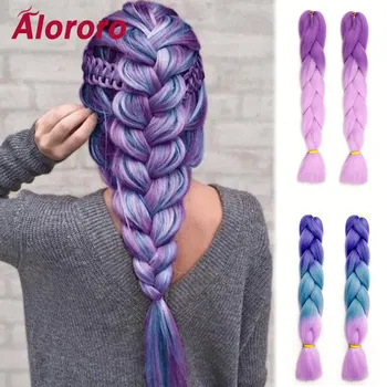 Alororo 24”100g Afro Purple Color Ombre High- Temperature Hair Braid Synthetic Braiding Hair Crochet Jumbo Braid Hair Extensions
Alororo 24”100g Afro Purple Color Ombre High- Temperature Hair Braid Synthetic Braiding Hair Crochet Jumbo Braid Hair Extensions